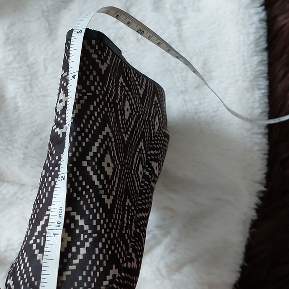 CATO, woman's brown and cream, high wedged, peeptoe shoe, 9M - Picture 5 of 5